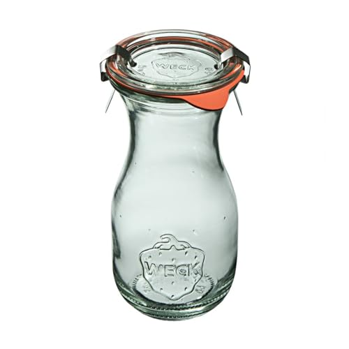 Weck Flasche 290 ml 6 Stück | Durchmesser - 60 mm, Höhe - 149 mm | Zum Einmachen von Konserven, Säften, zur luftdichten Aufbewahrung von trockenen Zutaten von Weck