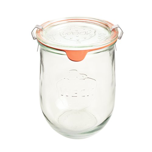 Weck Gläser 12er-Set 220 ml Tulpengläser Einmachgläser Sturzgläser Weckgläser / inkl Einkochringe Klammern Glasdeckel 5762922 von Weck