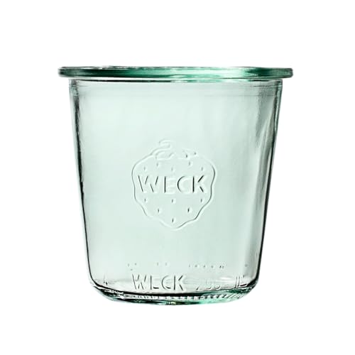 Weck Mold 290 ml Glas 6-teilig | Zum Einmachen von Konserven, Säften, zur luftdichten Aufbewahrung von trockenen Zutaten von Weck