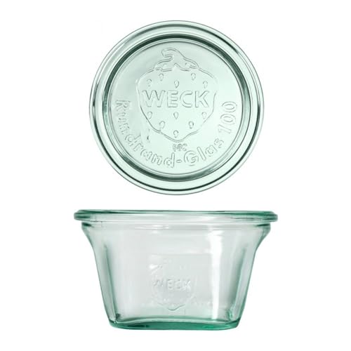 Weck Quadro 290 ml 6-teiliges Glas mit Deckel Zur Konservierung, Säften, luftdichter Aufbewahrung von trockenen Zutaten von Weck