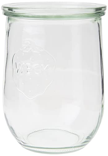 Weck-Tulpen-Glas, runder Rand, glas, durchsichtig, 1050 ml, 6 Stück von Weck