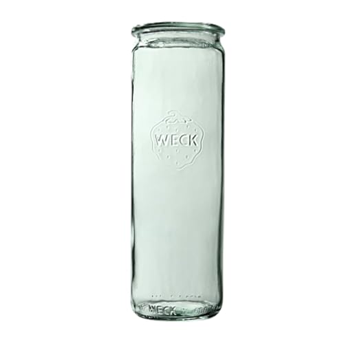 Weck Zylindrisches Glas 600 ml 6 Stück | Zum Einmachen von Konserven, Säften, hermetischer Lagerung von trockenen Zutaten Weck Zylindrisches Glas 600 ml 6 Stück | Zum Einmachen von Konserven, Säften, hermetischer Lagerung von trockenen Zutaten von Weck