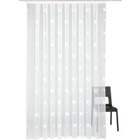 Weckbrodt Gardine "Jacquardstore BL-MW" Kräuselband 1 Stk. tlg. feste Falten, Jacquard, Allover, Beschwerungsband, nach Maß von Weckbrodt