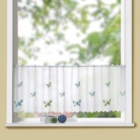 Weckbrodt Scheibengardine "Mayleen", (1 St.), Bistro, Voile, echte Stickerei, HxB 45x150cm, Gardine, Store von Weckbrodt
