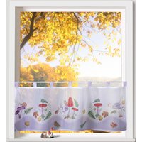 Weckbrodt Scheibengardine "Silvan", (1 St.), Bistro, Voile, bedruckt, transparent, HxB 45x120cm, Gardine, Store von Weckbrodt