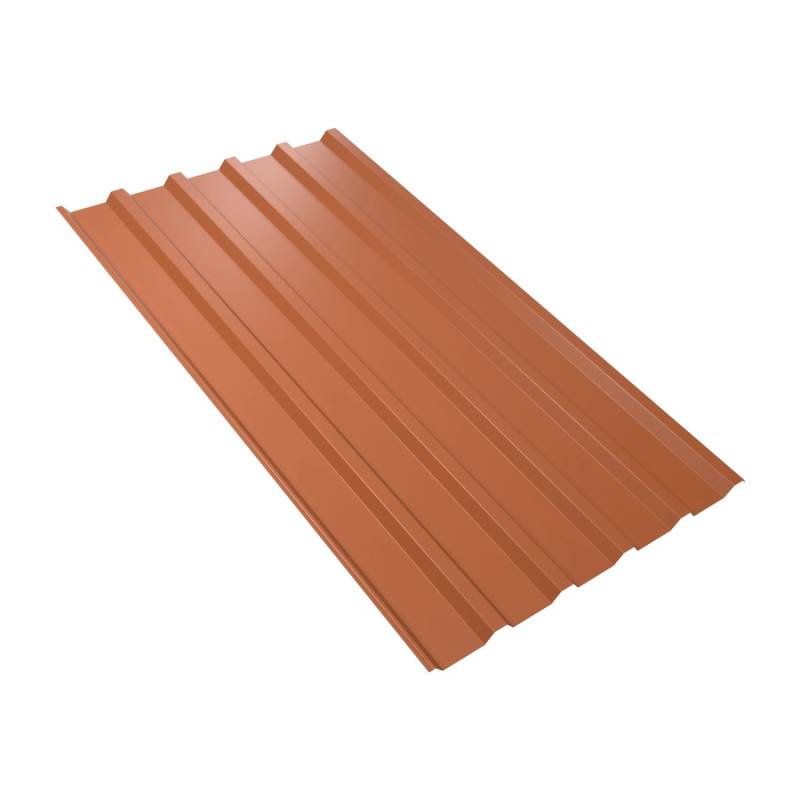 Weckman Trapezblech W35 Stahl 5.300 mm x 1.070 mm x 0,5 mm Ziegelrot von Weckman