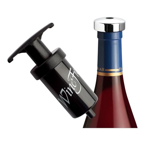Wine Fresh de Luxe II - Edler Weinflaschenverschluss inkl. Vakuumpumpe | Messing verchromt Wine Fresh de Luxe II - Edler Weinflaschenverschluss inkl. Vakuumpumpe | Messing verchromt von Wecomatic