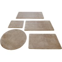 Wecon home Basics Badematte "Joris", rutschhemmend beschichtet, strapazierfähig, waschbar, viele Größen, Badezimmerteppich, uni von Wecon Home Basics