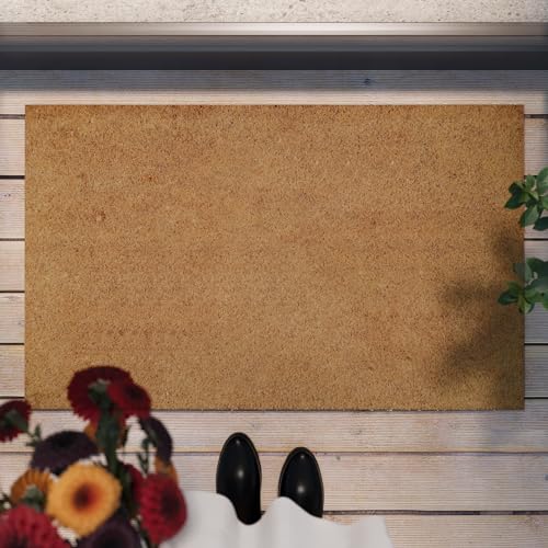 Coco Mat – Stylische Kokos-Fußmatte von WECONhome für jeden Eingang (40 x 60 cm, Natur) von Wecon Home