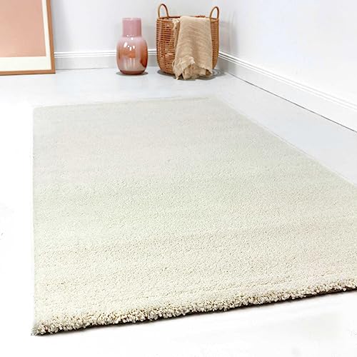 Esprit Home, Moderner Kurzflor Teppich - Läufer für Wohnzimmer, Flur, Schlafzimmer, California (200 x 290 cm, Creme weiß) von Wecon Home