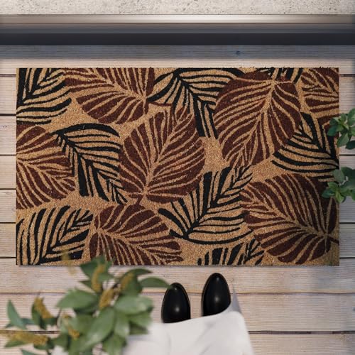 Jungle Mat – Stylische Kokos-Fußmatte von WECONhome für jeden Eingang (40 x 60 cm, rotbraun) von Wecon Home