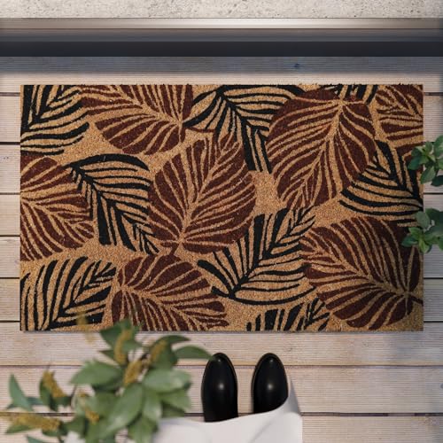 Jungle Mat – Stylische Kokos-Fußmatte von WECONhome für jeden Eingang (60 x 90 cm, rotbraun) von Wecon Home