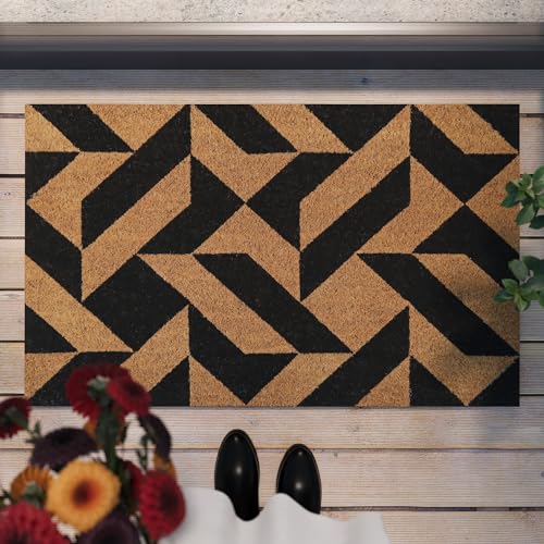 Mainstage – Stylische Kokos-Fußmatte von WECONhome für jeden Eingang (45 x 75 cm, Natur) von Wecon Home