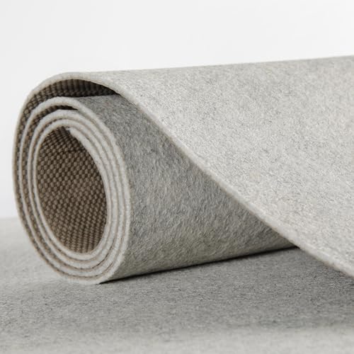 WECONhome RugPad in verschiedenen Stärken - rutschfeste, waschbare Unterlage Nicht nur für Teppiche - Basic RugPad (120 x 170 cm, hellgrau) von Wecon Home