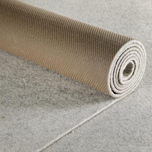 WECONhome RugPad in verschiedenen Stärken - rutschfeste, waschbare Unterlage Nicht nur für Teppiche - Premium RugPad (80 x 400 cm, hellgrau) von Wecon Home