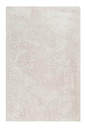 Wecon Home Kuschelig weicher Esprit Hochflor Teppich, bestens geeignet fürs Wohnzimmer, Schlafzimmer, Kinderzimmer und Flur Yogi (80 x 300 cm, Creme beige) von Wecon Home