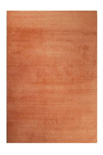 Wecon Home Kuschelig weicher Esprit Hochflor Teppich, bestens geeignet fürs Wohnzimmer, Schlafzimmer und Kinderzimmer LOFT(120 x 170 cm, orange) von Wecon Home