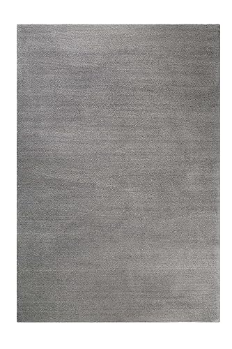 Wecon Home Kuschelig weicher Esprit Hochflor Teppich, bestens geeignet fürs Wohnzimmer, Schlafzimmer und Kinderzimmer LOFT(70 x 140 cm, grau) von Wecon Home