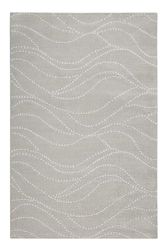 Wecon Home Nachhaltiger Esprit Kurzflorteppich in modernem Design für Wohnzimmer und Schlafzimmer aus 100% recyceltem Material - Selena (120 x 170 cm, beige) von Wecon Home