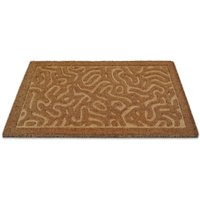 Wecon home Fußmatte "Desert Doodle", rechteckig, 14 mm Höhe, Kokos, pflegeleicht, rutschfest, abstraktes Design, Schmutzfangmatte von Wecon Home