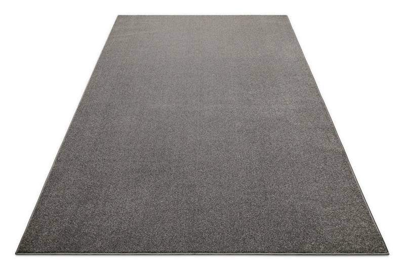Wecon home Teppich Tim, rechteckig, Höhe: 12 mm, einfarbig, meliert, modern, pflegeleicht, Wohnzimmer, Schlafzimmer von Wecon home