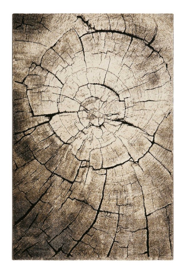 Wecon home Teppich Wild Oak, rechteckig, Höhe: 13 mm, Holz Optik, Wohnzimmer von Wecon home