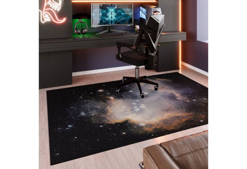 Wecon home Teppich Galactic Glow, rechteckig, Höhe: 5 mm, Gamer Teppich, gewebt, Sci-Fi, robust, Gaming Room, rutschfest von Wecon home