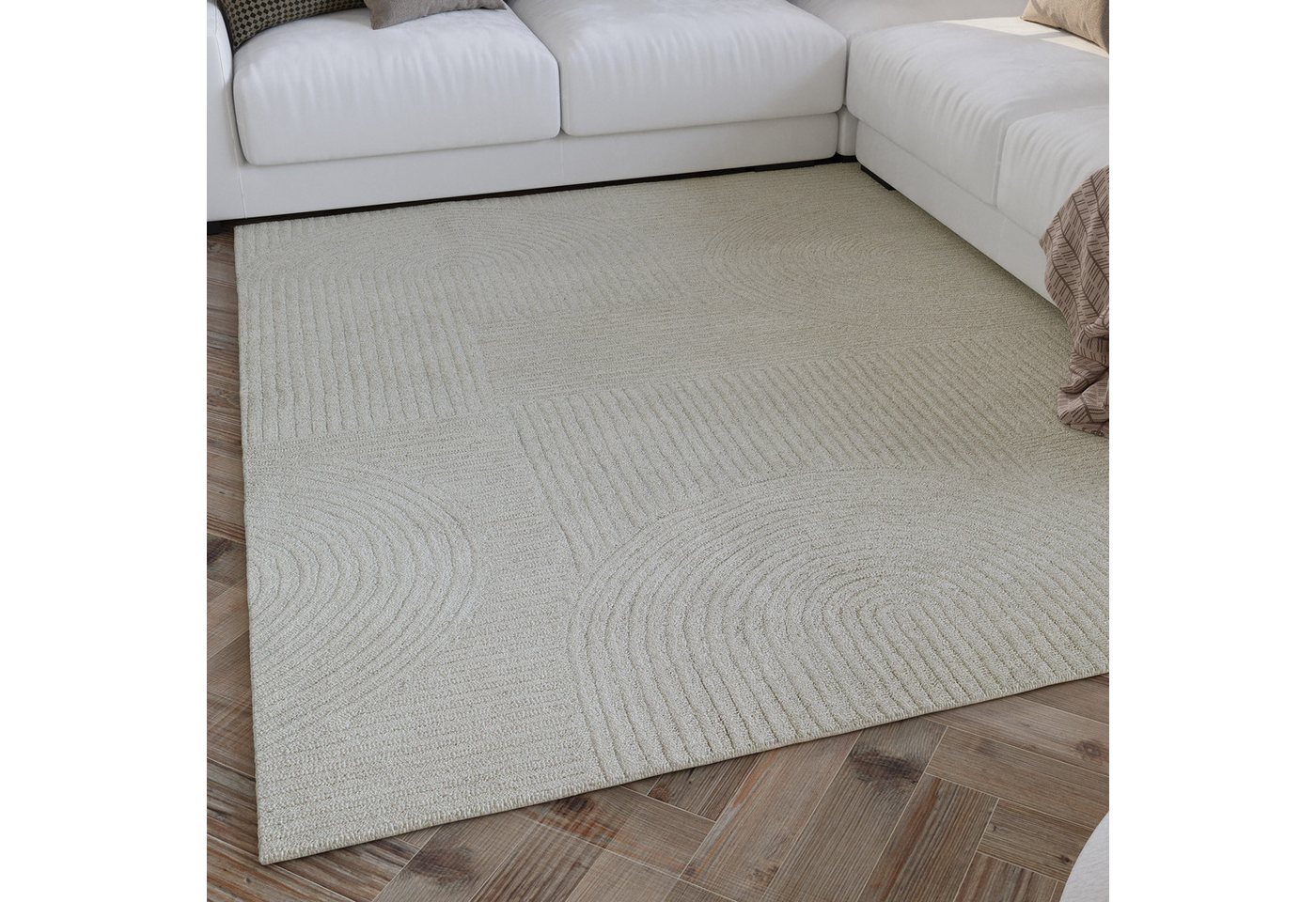 Wecon home Wollteppich Hamptons THIRTYSIX, rechteckig, Höhe: 15 mm, Läufer, Schurwolle, Kurzflor, Wohnzimmer, Schlafzimmer, elegant, Retro von Wecon home