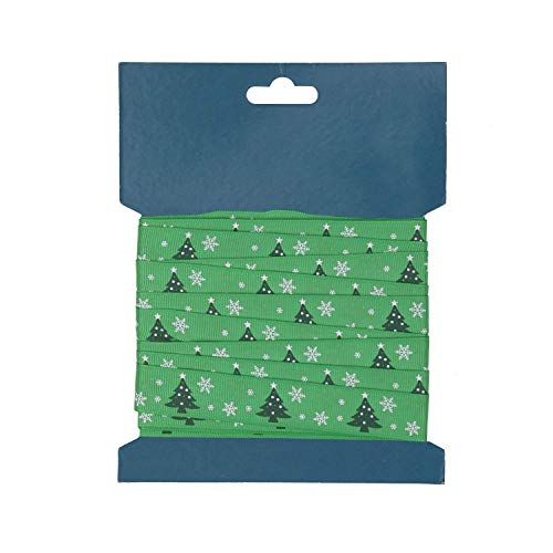 WedDecor 2021 Bänder Und Schleifen - Weihnachtsbaum & Schneeflocken Grün, 20mm x 10 Yards WedDecor 2021 Bänder Und Schleifen - Weihnachtsbaum & Schneeflocken Grün, 20mm x 10 Yards von WedDecor