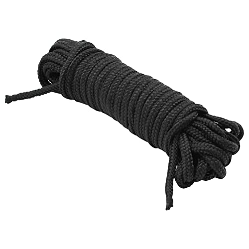WedDecor 3 mm Raffrolloschnur, 1 m, schwarz, geflochtene Schnur für Gartenpflanzen, Küchen- und Fensterrollos, Heimdekoration und Bastelprojekte von WedDecor