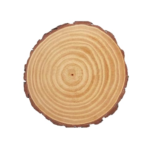 WedDecor 6–7 cm rohe, runde Holzscheiben für Bastelarbeiten und rustikale Hochzeitsdekoration, unlackierte Holzstücke, Kuchenplattformen, Displayhalter, individuelle Gravur und handgefertigte von WedDecor