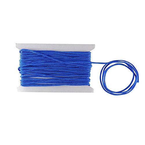 WedDecor Geflochten Nylon Kordel 1.5 mm Paracord Satin Verdreht Synthetische Saiten Rattail Schnüre für Handwerk, Perlung,Macrame,Quaste,DIY Projekte,Zubehör, 10M - Königsblau, 10M WedDecor Geflochten Nylon Kordel 1.5 mm Paracord Satin Verdreht Synthetische Saiten Rattail Schnüre für Handwerk, Perlung,Macrame,Quaste,DIY Projekte,Zubehör, 10M - Königsblau, 10M von WedDecor