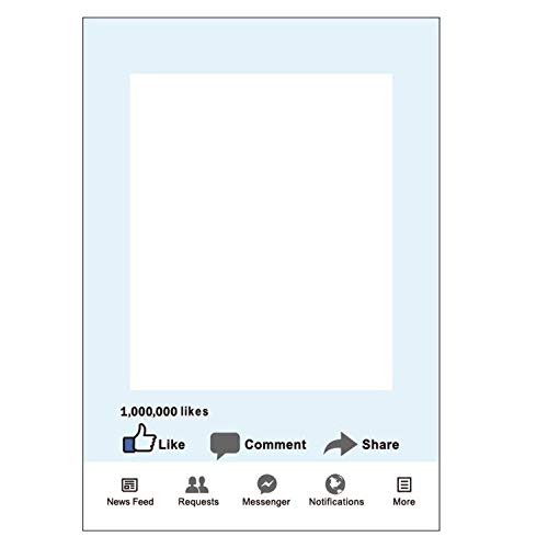 WedDecor Party-Requisiten-Rahmen, Pappe, Facebook, 48x68cm von WedDecor