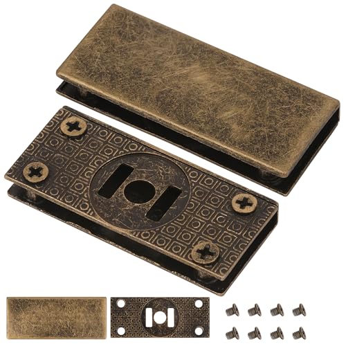 WedDecor Metallkanten-Clip-Platten mit Schrauben - Rechteckiger Geldbeutelschloss-Verschluss, Kantenschutzschnalle, Handtaschen-Verschlussplatte, Metalltaschenschloss, Bastel- & Reparatur-Hardware WedDecor Metallkanten-Clip-Platten mit Schrauben - Rechteckiger Geldbeutelschloss-Verschluss, Kantenschutzschnalle, Handtaschen-Verschlussplatte, Metalltaschenschloss, Bastel- & Reparatur-Hardware von WedDecor