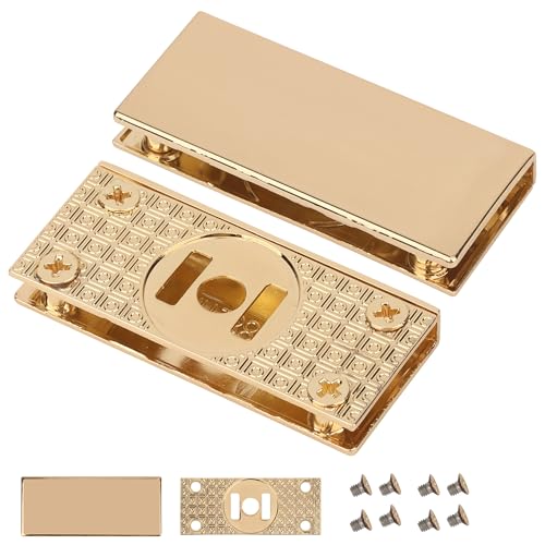 WedDecor Metallkanten-Clip-Platten mit Schrauben - Rechteckiger Geldbeutelschloss-Verschluss, Kantenschutzschnalle, Handtaschen-Verschlussplatte, Metalltaschenschloss, Bastel- & Reparatur-Hardware WedDecor Metallkanten-Clip-Platten mit Schrauben - Rechteckiger Geldbeutelschloss-Verschluss, Kantenschutzschnalle, Handtaschen-Verschlussplatte, Metalltaschenschloss, Bastel- & Reparatur-Hardware von WedDecor