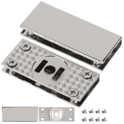 WedDecor Metallkanten-Clip-Platten mit Schrauben - Rechteckiger Geldbeutelschloss-Verschluss, Kantenschutzschnalle, Handtaschen-Verschlussplatte, Metalltaschenschloss, Bastel- & Reparatur-Hardware von WedDecor