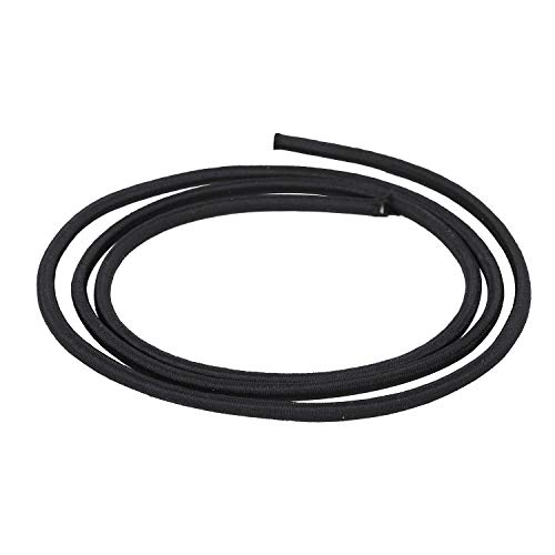 Weddecor 4mm Breit Rund Elastisches Gummi Saiten Seil Stoßdämpfer Kordel Faden Draht Krawatte Unten für Schmuck Perlenschnur,Plane,Haar Krawatte,DIY Handarbeiten Armbänder Halsketten,Jacquard Muster von WedDecor