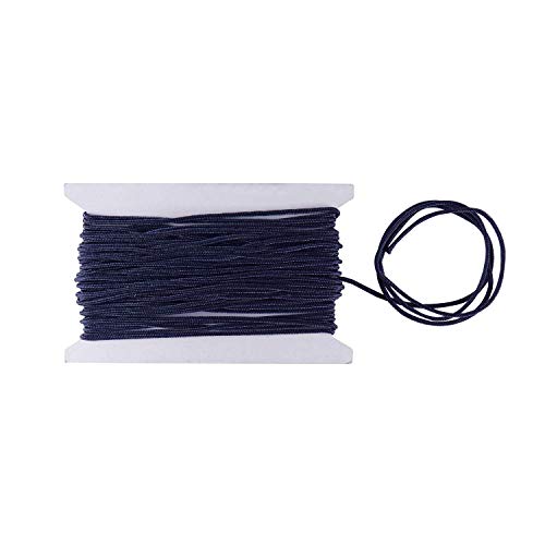 Weddecor Geflochten Nylon Kordel 1.2 mm Paracord Satin Verdreht Synthetische Saiten Rattail Schnüre für Handwerk, Perlung,Macrame,Quaste,DIY Projekte,Zubehör, 10M - Marineblau, 10M Weddecor Geflochten Nylon Kordel 1.2 mm Paracord Satin Verdreht Synthetische Saiten Rattail Schnüre für Handwerk, Perlung,Macrame,Quaste,DIY Projekte,Zubehör, 10M - Marineblau, 10M von WedDecor