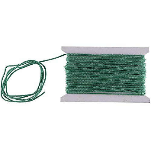 Weddecor Nylon Saiten Rand Kordel 1.2mm Paracord Satin Geflochten Verdreht Synthetische Rattail Schnüre für Chinesisch Knoten Perlung Schmuckherstellung Macrame Handwerk - Grün Weddecor Nylon Saiten Rand Kordel 1.2mm Paracord Satin Geflochten Verdreht Synthetische Rattail Schnüre für Chinesisch Knoten Perlung Schmuckherstellung Macrame Handwerk - Grün von WedDecor