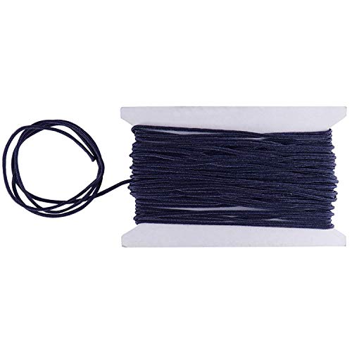 Weddecor Nylon Saiten Rand Kordel 1.2mm Paracord Satin Geflochten Verdreht Synthetische Rattail Schnüre für Chinesisch Knoten Perlung Schmuckherstellung Macrame Handwerk - Marineblau Weddecor Nylon Saiten Rand Kordel 1.2mm Paracord Satin Geflochten Verdreht Synthetische Rattail Schnüre für Chinesisch Knoten Perlung Schmuckherstellung Macrame Handwerk - Marineblau von WedDecor