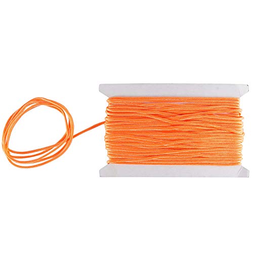 WedDecor Nylon Saiten Rand Kordel 1.2mm Paracord Satin Geflochten Verdreht Synthetische Rattail Schnüre für Chinesisch Knoten Perlung Schmuckherstellung Macrame Handwerk - Orange WedDecor Nylon Saiten Rand Kordel 1.2mm Paracord Satin Geflochten Verdreht Synthetische Rattail Schnüre für Chinesisch Knoten Perlung Schmuckherstellung Macrame Handwerk - Orange von WedDecor
