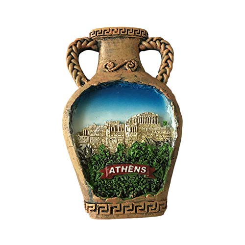 3D Athen Griechenland Kühlschrankmagnet Tourist Travel Souvenirs Handgemachte Harz Handwerk Magnetische Aufkleber Home Küche Dekoration Kühlschrankmagnet Sammlung Geschenk von Wedare Magnet Souvenir