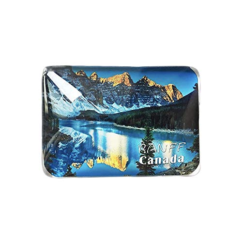 3D Banff Kanada Kühlschrank Kühlschrankmagnet Kristall Glas Handgemachte Tourist Travel Souvenir Sammlung Geschenk Whiteboard Magnetischen Aufkleber Dekoration von Wedare Magnet Souvenir