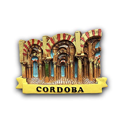 3D Cordoba Cordova Spanien Kühlschrank Kühlschrank Magnet Tourist Souvenirs Handarbeit Harz Handwerk Magnetischen Aufkleber Küche Dekoration Reise Geschenk von Wedare Magnet Souvenir