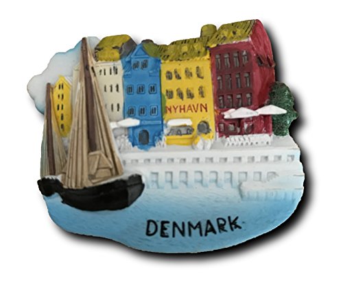 3D Dänemark Kühlschrank Magnet, berühmten Tourist Souvenirs, Kunstharz Kühlschrank Magnet Home und Küche Dekoration, Förderung Geschenk von Wedare Magnet Souvenir