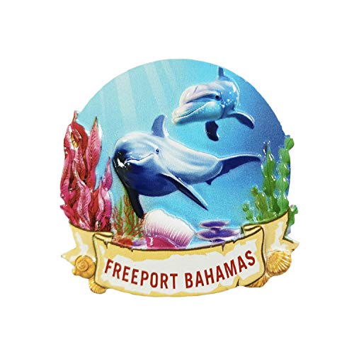 3D Freeport Bahamas Kühlschrank Kühlschrankmagnet Tourist Souvenirs Handgemachte Harz Handwerk Magnetische Aufkleber Home Küche Dekoration Reise Geschenk von Wedare Magnet Souvenir