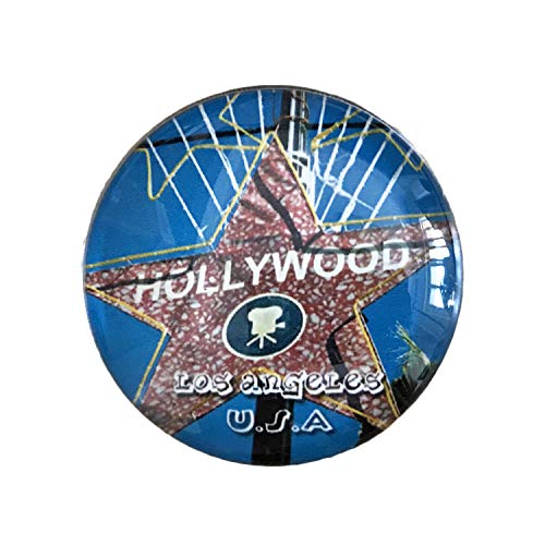 3D Hollywood Los Angeles USA Kühlschrank Kühlschrankmagnet Kristall Glas Magnet Handmade Tourist Travel Souvenir Sammlung Geschenk Whiteboard Magnetic Sticker Home Decoration von Wedare Magnet Souvenir