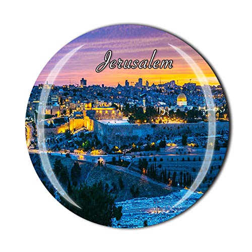 3D Jerusalem Israel Kühlschrankmagnet Kristall Glas Magnet Reise Souvenir Sammlung Geschenk Magnet Sticker Home Küche Dekoration von Wedare Magnet Souvenir
