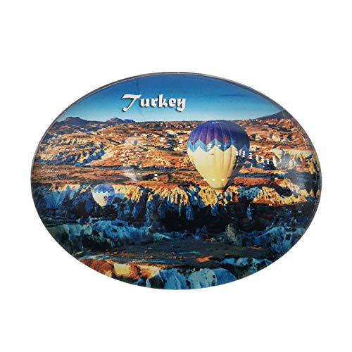 3D Kappadokien Türkei Kühlschrank Kühlschrankmagnet Kristallglas Magnet Tourist Travel Souvenir Collection Geschenk Magnetische Aufkleber Home Küche Dekoration von Wedare Magnet Souvenir