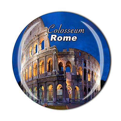 3D Kühlschrankmagnet Kolosseum Rom Italien Kühlschrankmagnet Kristall Glas Magnet Reise Souvenir Sammlung Geschenk Magnetaufkleber Home Küche Dekoration von Wedare Magnet Souvenir